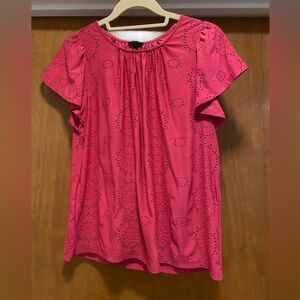Pink Eyelet Blouse